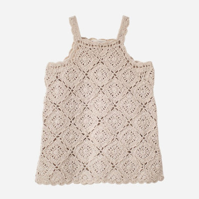 【son and daughter】Isla Crochet Dress ワンピース 1-2y,3-4y（Sub Image-1） | Coucoubebe/ククベベ