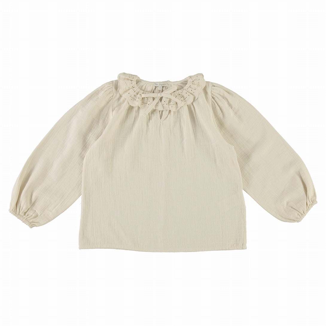 【Bebe Organic】Joan Blouse Natural ブラウス 3Y,4Y,6Y  | Coucoubebe/ククベベ