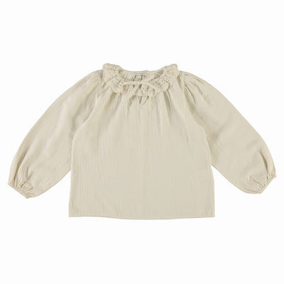 【Bebe Organic】Joan Blouse Natural ブラウス 3Y,4Y,6Y（Sub Image-1） | Coucoubebe/ククベベ