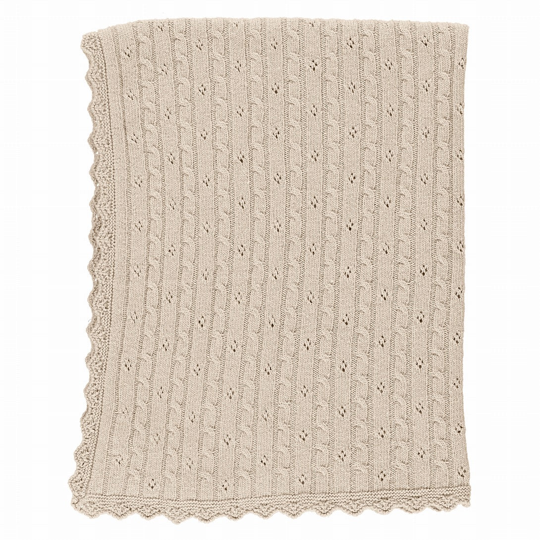 【Bebe Organic】【40%OFF】Loulou Blanket Natural ニットブランケット  | Coucoubebe/ククベベ