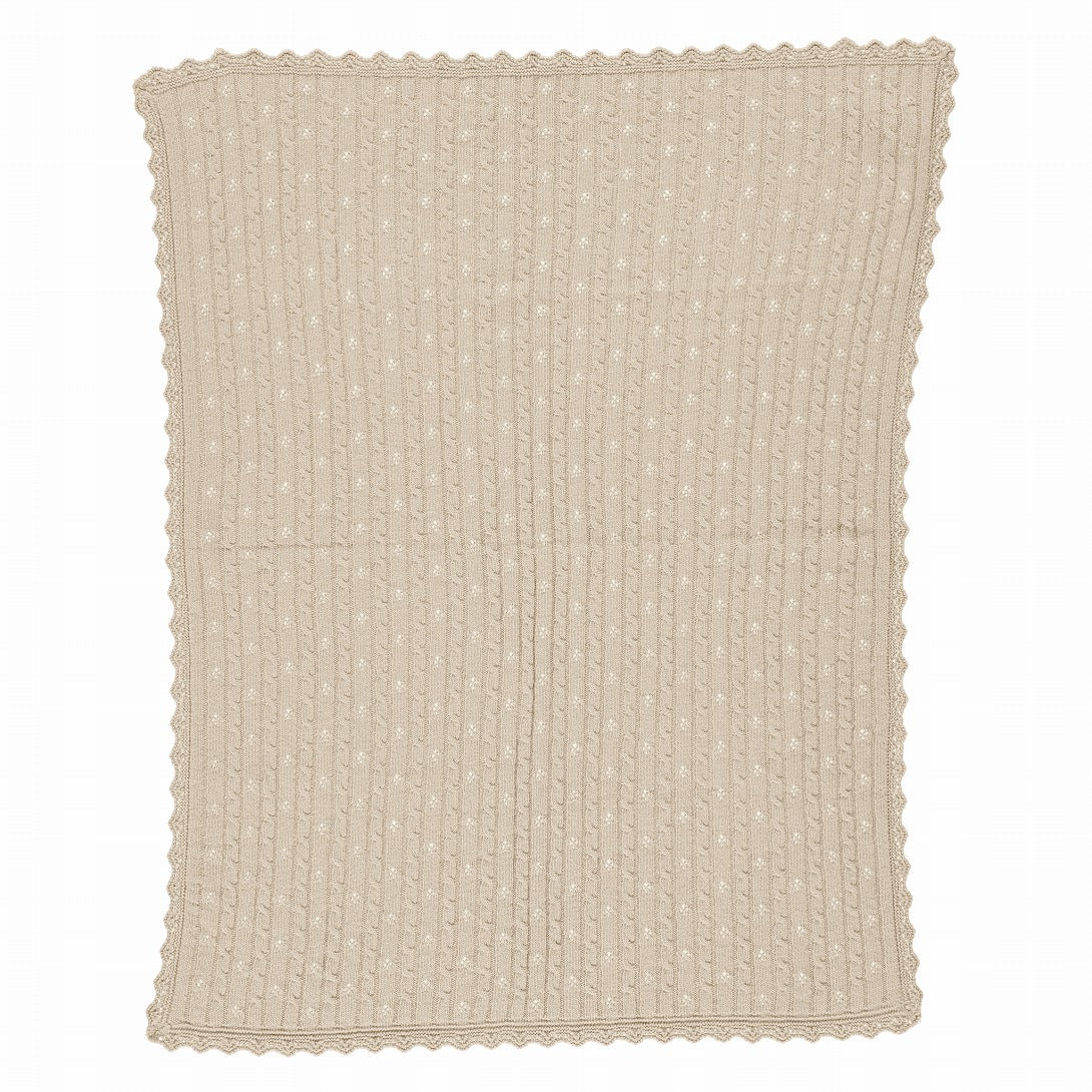 【Bebe Organic】【40%OFF】Loulou Blanket Natural ニットブランケット  | Coucoubebe/ククベベ