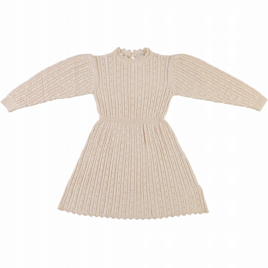 【Bebe Organic】【40%OFF】Loulou Dress Natural ワンピース 2Y,3Y,4Y,6Y  | Coucoubebe/ククベベ