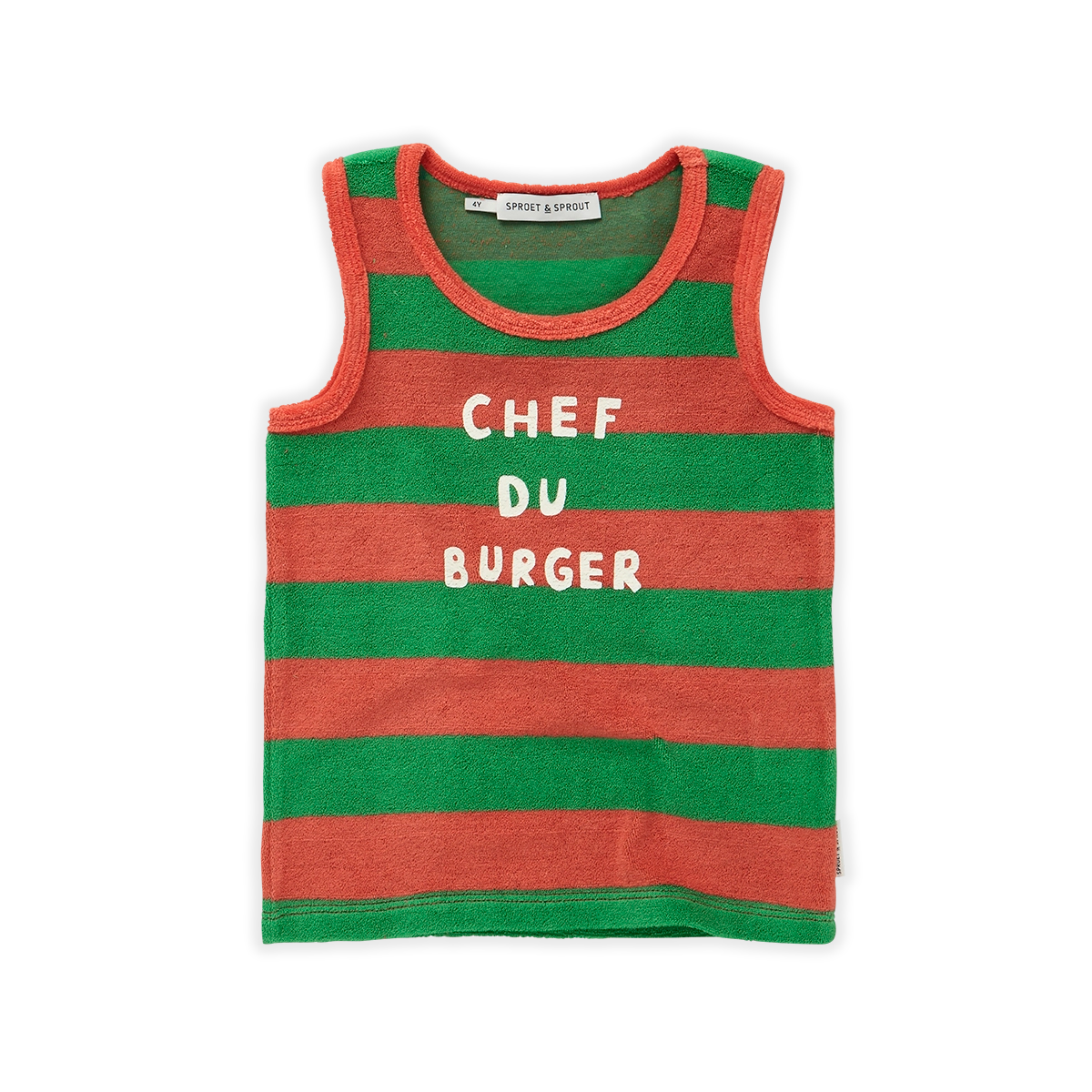 【SPROET&SPROUT】【40%OFF】Tanktop boys Chef du burger Coral タンクトップ 12M,18M,2Y,3Y,4Y  | Coucoubebe/ククベベ