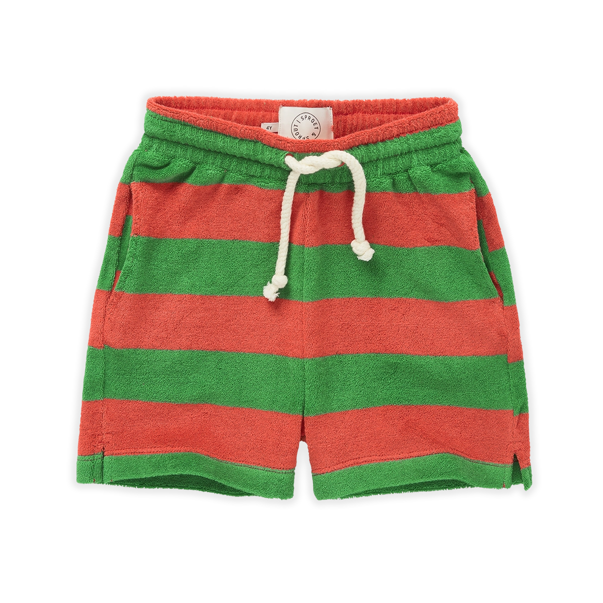 【SPROET&SPROUT】【30%OFF】Terry short boys stripe Coral ショートパンツ 12M,18M,2Y,3Y,4Y,6Y  | Coucoubebe/ククベベ