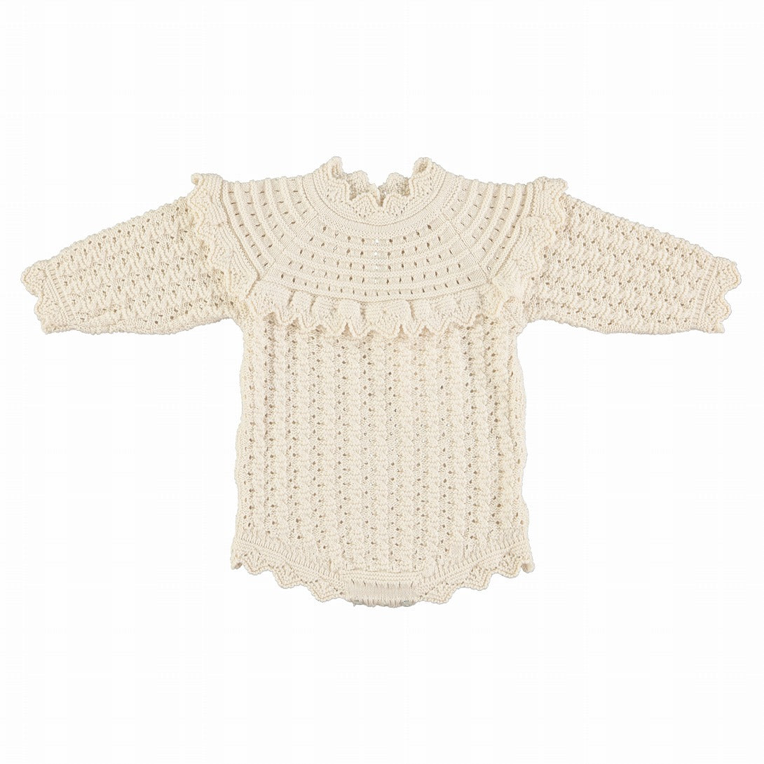 【Bebe Organic】Silvia Romper Cream ロンパース 12m,18m  | Coucoubebe/ククベベ