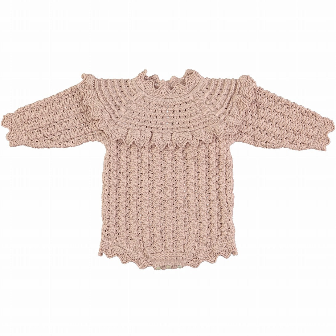 【Bebe Organic】Silvia Romper Dusty Pink ロンパース 12m,18m  | Coucoubebe/ククベベ