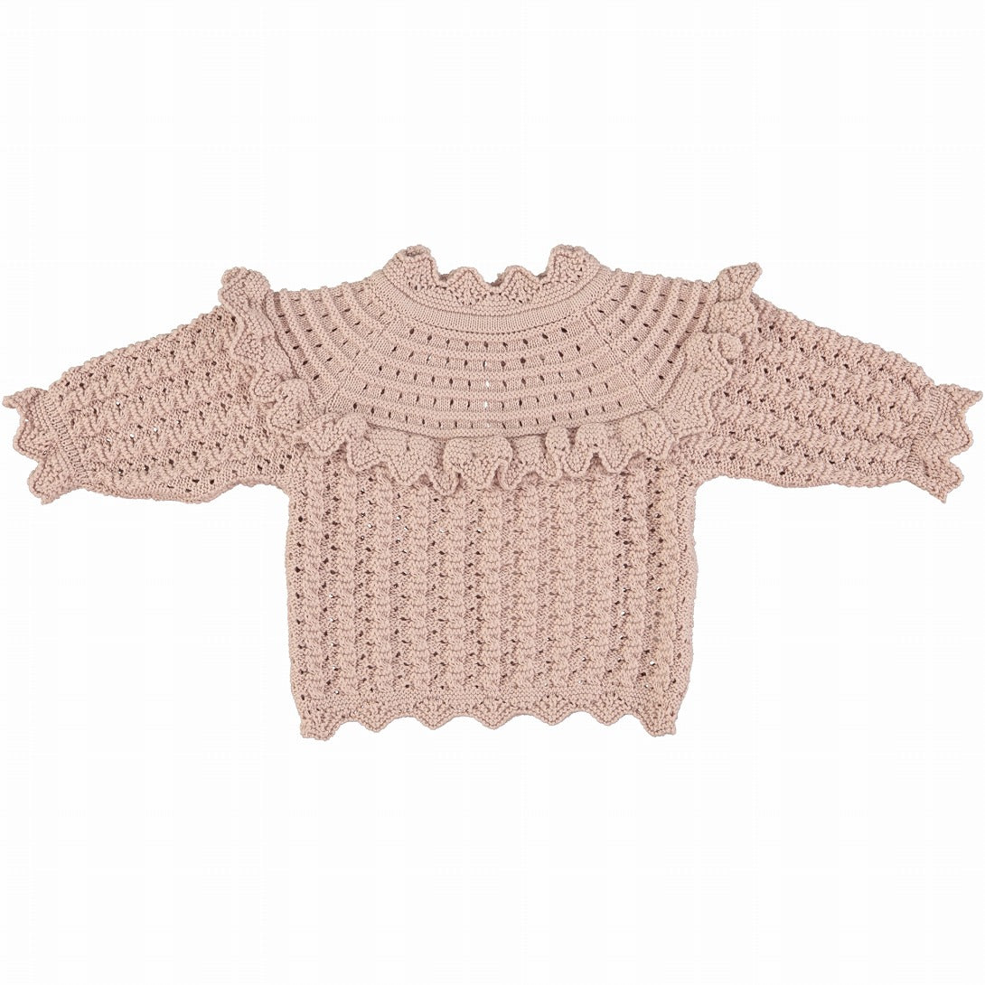 【Bebe Organic】Silvia Sweater Dusty Pink セーター 18m,24m  | Coucoubebe/ククベベ