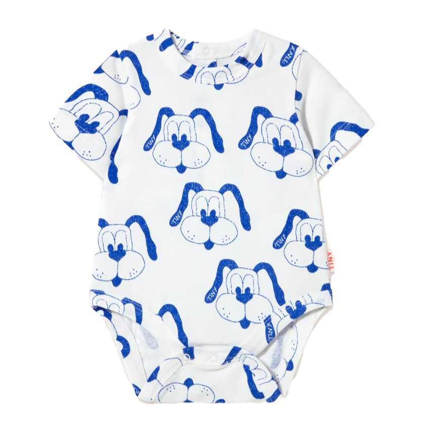 【tinycottons】DOGS BODY off-white ロンパース 6m,9m,12m  | Coucoubebe/ククベベ