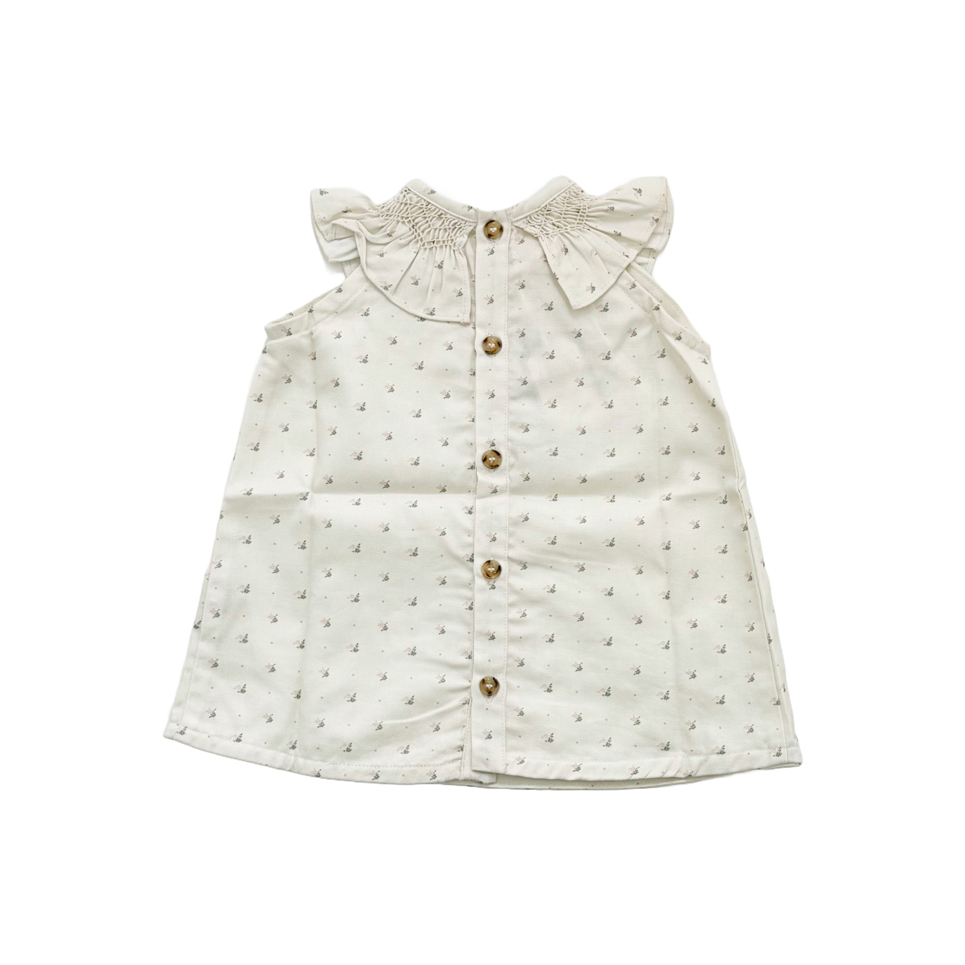 【LOIR Paris】TOP THAIS Flower plumetis-smocke タンクトップ 24m,36m  | Coucoubebe/ククベベ