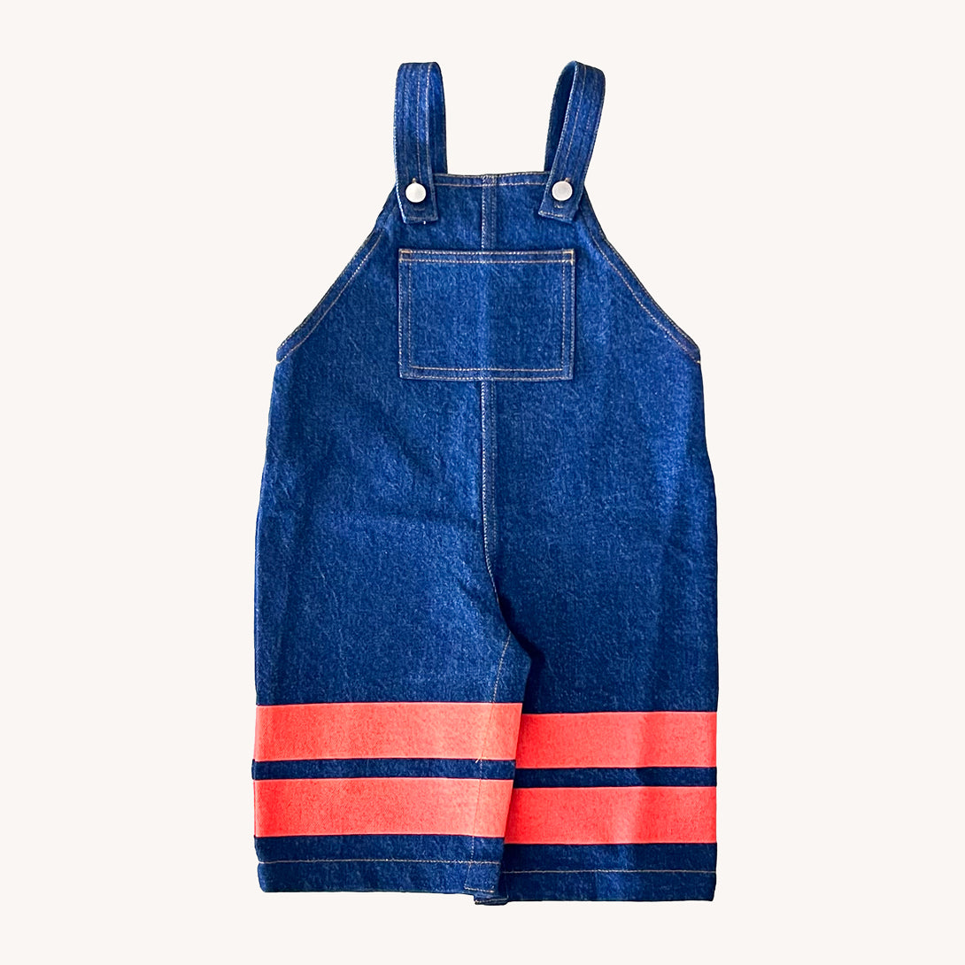 【tinycottons】STRIPES DUNGAREE BABY dark blue denim ダンガリー 12m,18m,24m  | Coucoubebe/ククベベ