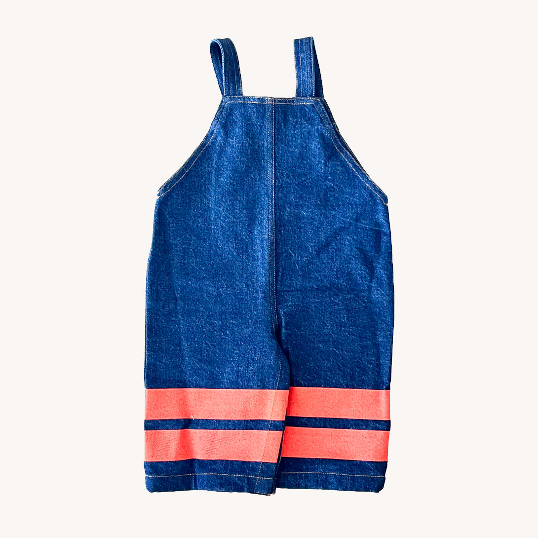 【tinycottons】STRIPES DUNGAREE BABY dark blue denim ダンガリー 12m,18m,24m  | Coucoubebe/ククベベ