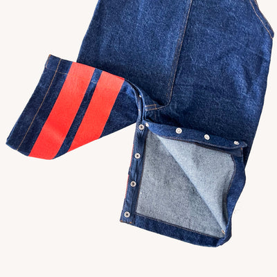 【tinycottons】STRIPES DUNGAREE BABY dark blue denim ダンガリー 12m,18m,24m（Sub Image-3） | Coucoubebe/ククベベ