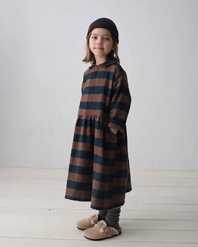 【Coucoubébé-baby】【40％off】my little cozmo  /  Organic plaid dress /  UNIQUE  /  チェック丸襟ワンピース（Sub Image-5） | Coucoubebe/ククベベ
