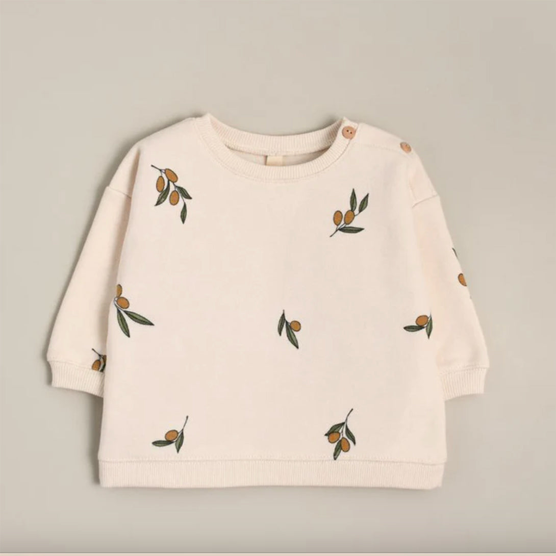 【organic zoo】Olive Garden Sweatshirt　スウェットシャツ　6-12M,1-2Y,2-3Y,3-4Y,  | Coucoubebe/ククベベ