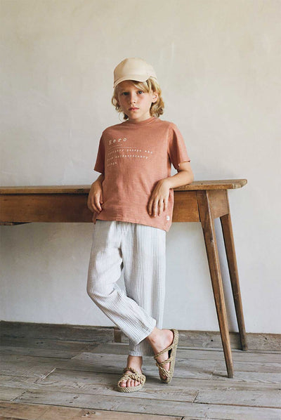 【my little cozmo】【40％off】Gauze stripe pants Anthracite　ガーゼストライプパンツ　3Y,4Y,6Y（Sub Image-3） | Coucoubebe/ククベベ