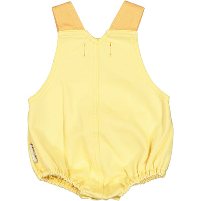 【piupiuchick】【50％off】piupiuchick baby romper light yellow w/multicolour straps & pocketピウピウチック12m,18m　ベビーロンパース（Sub Image-2） | Coucoubebe/ククベベ