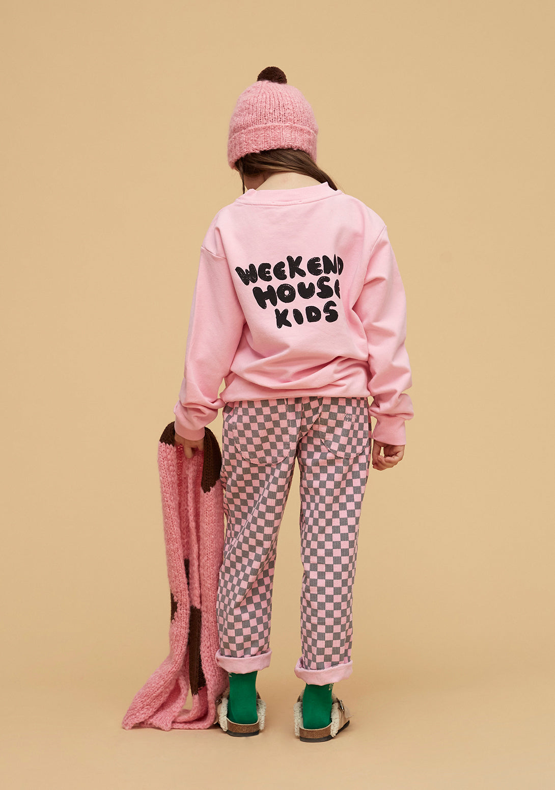 【Coucoubébé-baby】【40％off】weekend house kids / Check couduroy pants / Pink  | Coucoubebe/ククベベ