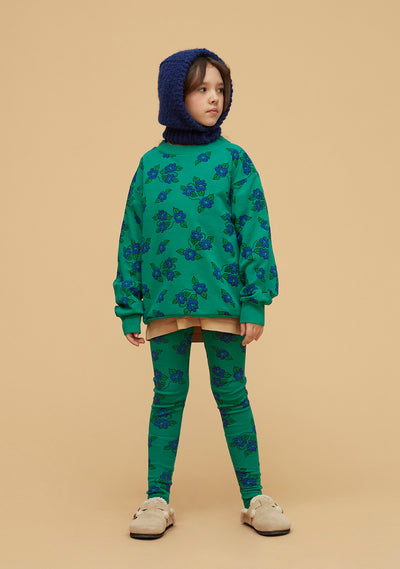 【Coucoubébé-baby】【40％off】weekend house kids / Green flowers sweatshirt / Green（Sub Image-3） | Coucoubebe/ククベベ