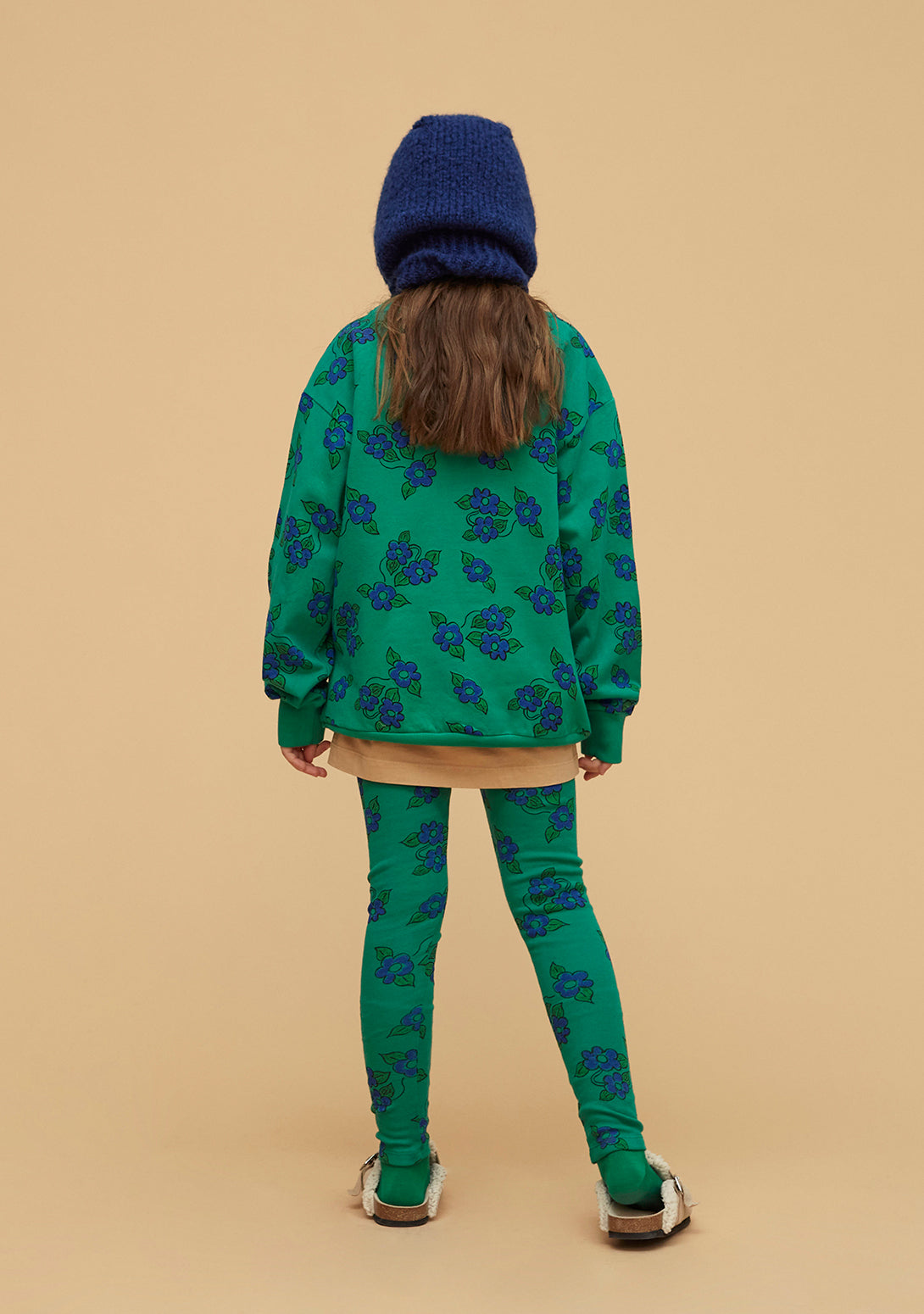 【Coucoubébé-baby】【40％off】weekend house kids / Green flowers sweatshirt / Green  | Coucoubebe/ククベベ
