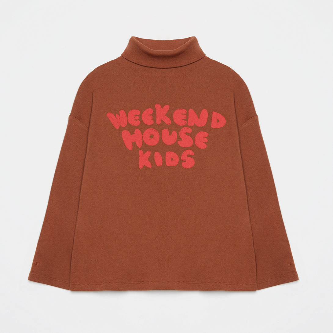 【Coucoubébé-baby】【40％off】weekend house kids / Logo turtle neck / Brown  | Coucoubebe/ククベベ
