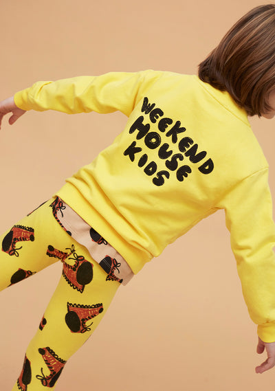 【Coucoubébé-baby】【40％off】weekend house kids / Dog boots legging / Yellow（Sub Image-4） | Coucoubebe/ククベベ