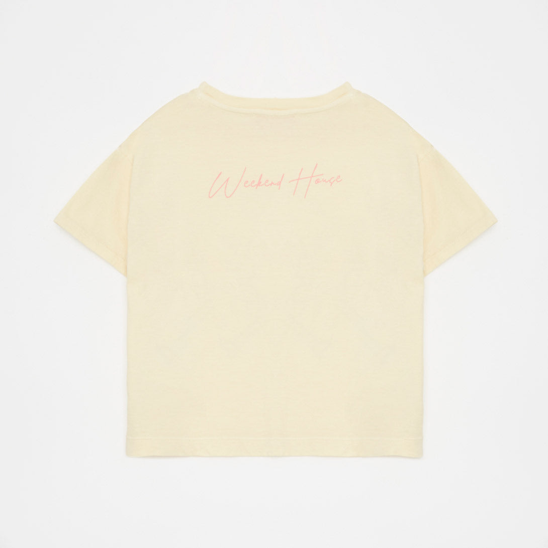 【weekend house kids】【40％off】Weekend kids t-shirt Cream　Tシャツ　2 , 3/4 , 5/6 , 7/8  | Coucoubebe/ククベベ
