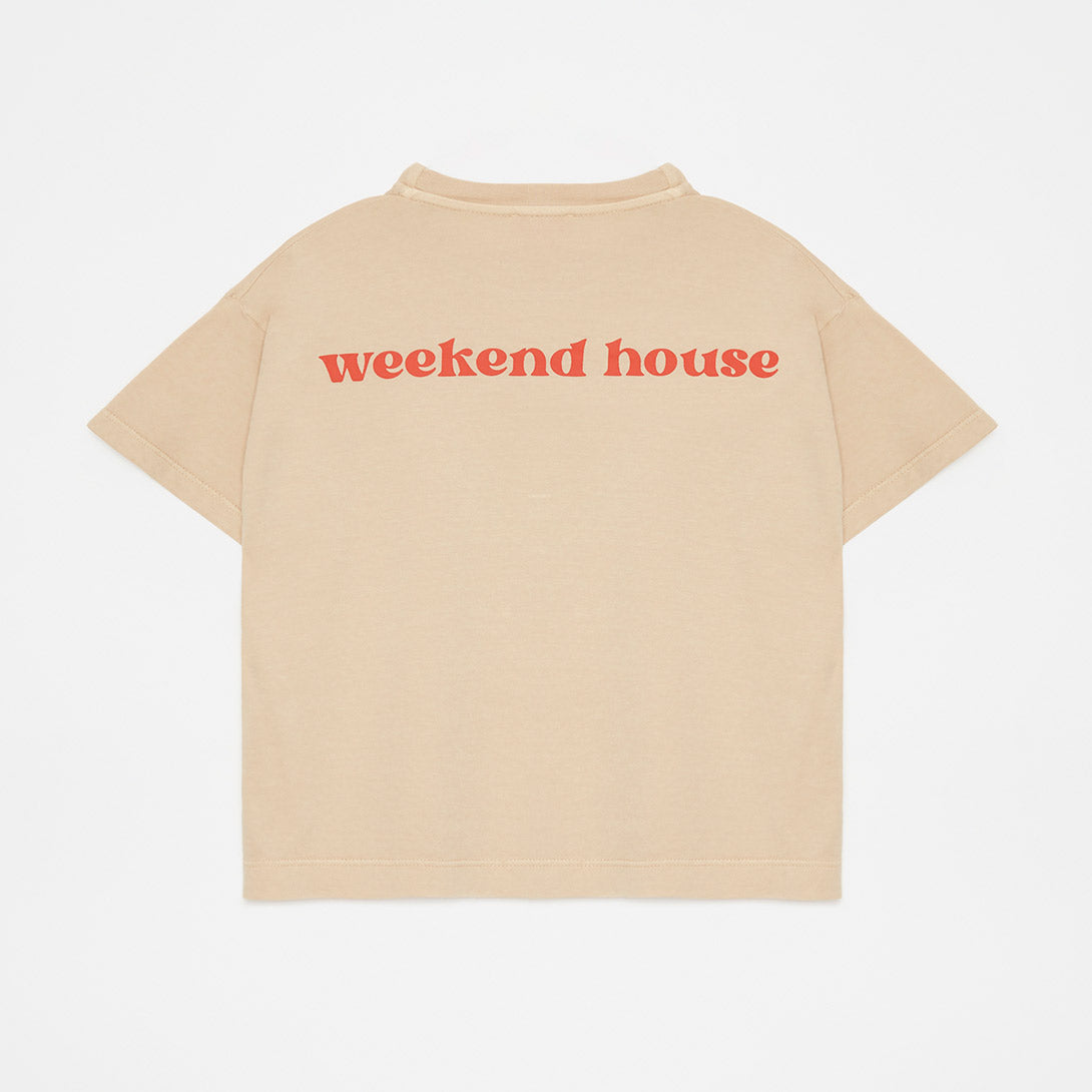 【weekend house kids】【40％off】Gum t-shirt Sand　Tシャツ　2 , 3/4 , 5/6 , 7/8  | Coucoubebe/ククベベ
