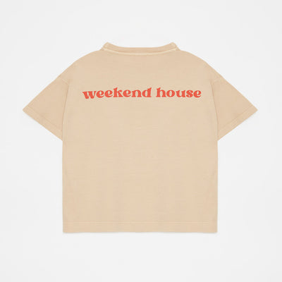 【weekend house kids】【40％off】Gum t-shirt Sand　Tシャツ　2 , 3/4 , 5/6 , 7/8（Sub Image-2） | Coucoubebe/ククベベ