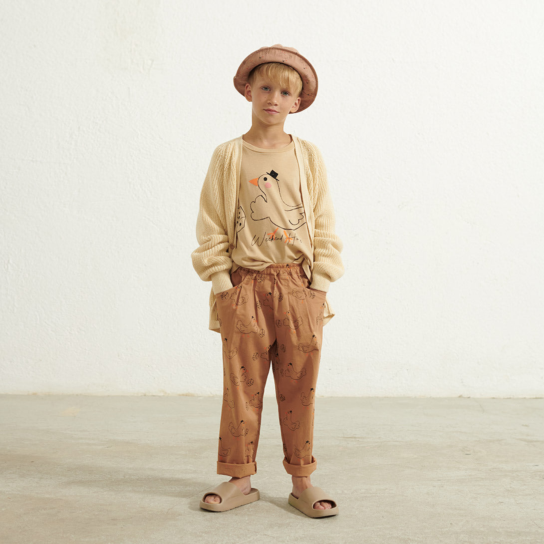 【weekend house kids】【40％off】Goose pants Camel　ロングパンツ　2 , 3/4 , 5/6  | Coucoubebe/ククベベ