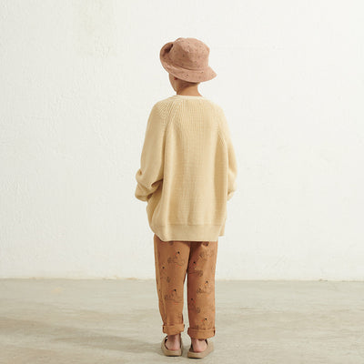 【weekend house kids】【40％off】Goose pants Camel　ロングパンツ　2 , 3/4 , 5/6（Sub Image-4） | Coucoubebe/ククベベ