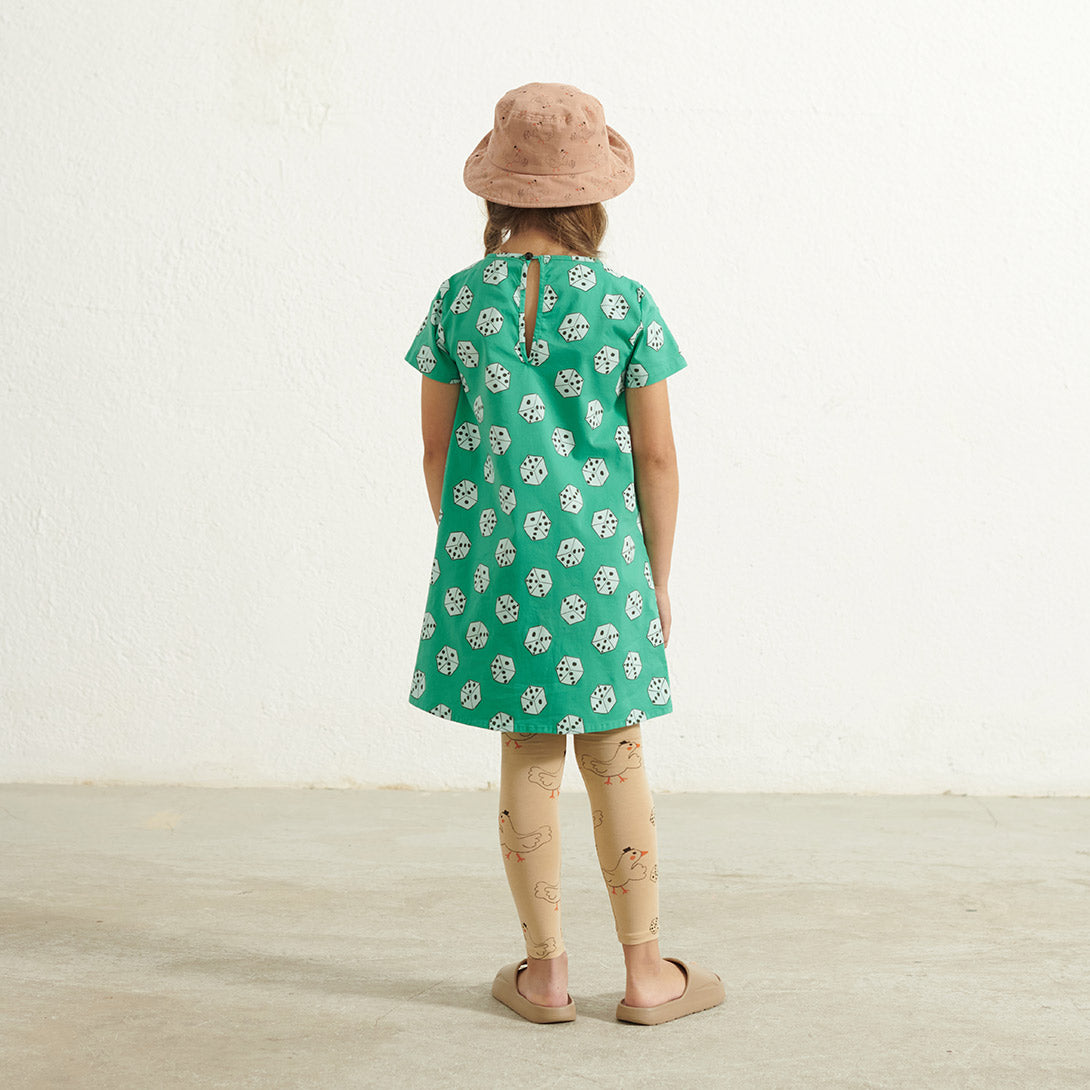 【weekend house kids】【40％off】Cube dress Green　ワンピース　2 , 3/4 , 5/6 , 7/8  | Coucoubebe/ククベベ