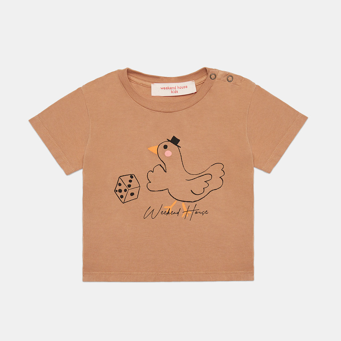 【weekend house kids】【40％off】Goose baby t-shirt Camel　ベビー　6/12 , 12/18 ,18/24  | Coucoubebe/ククベベ
