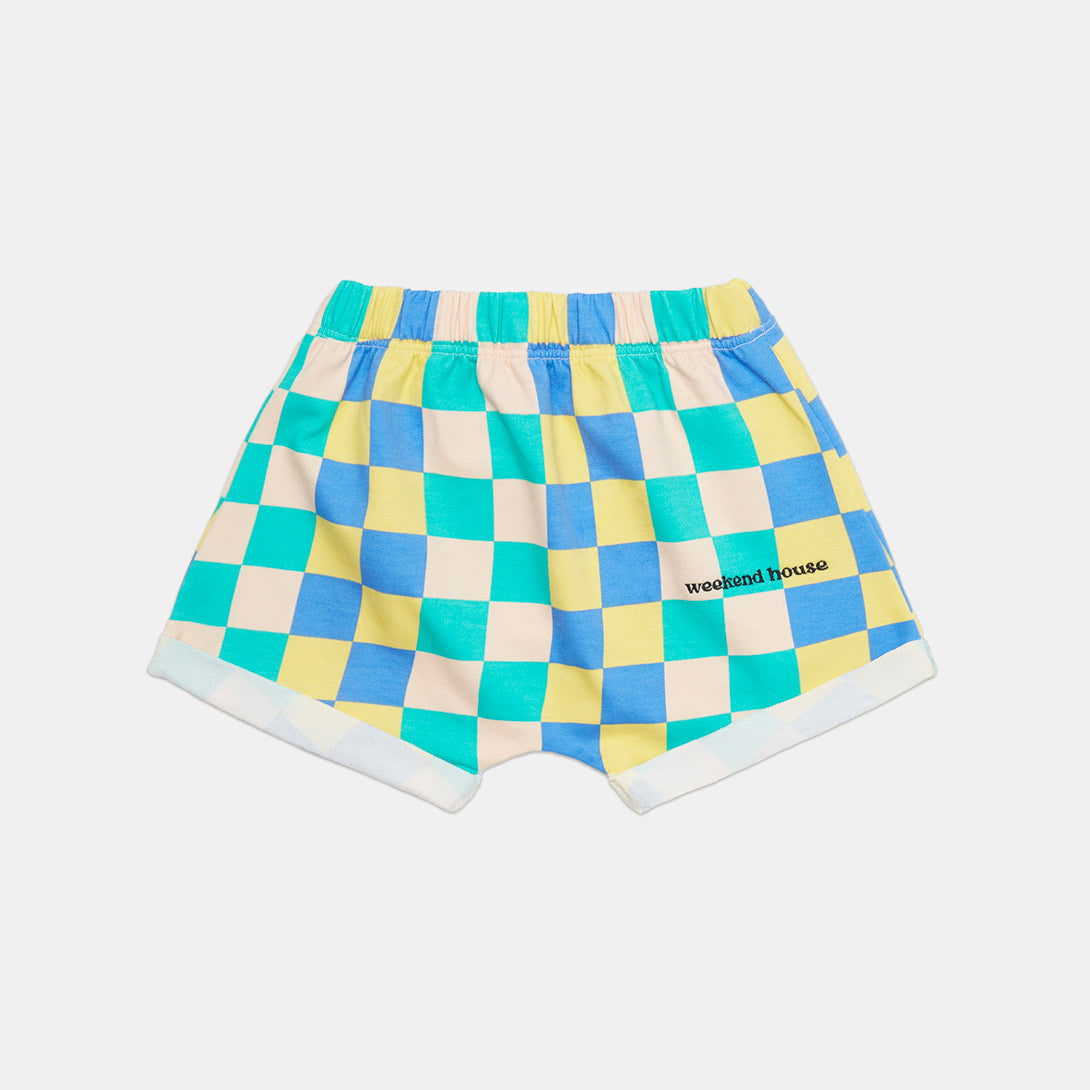 【weekend house kids】【40％off】Chess baby shorts Multicolor　ベビーショートパンツ　6/12 , 12/18 ,18/24  | Coucoubebe/ククベベ