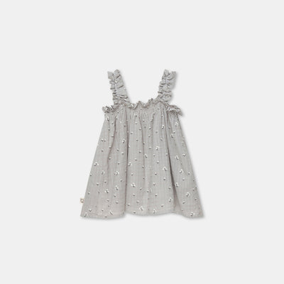 【my little cozmo】【40％off】Muslin floral top Grey　フローラルトップス　 3Y,4Y,6Y（Sub Image-2） | Coucoubebe/ククベベ