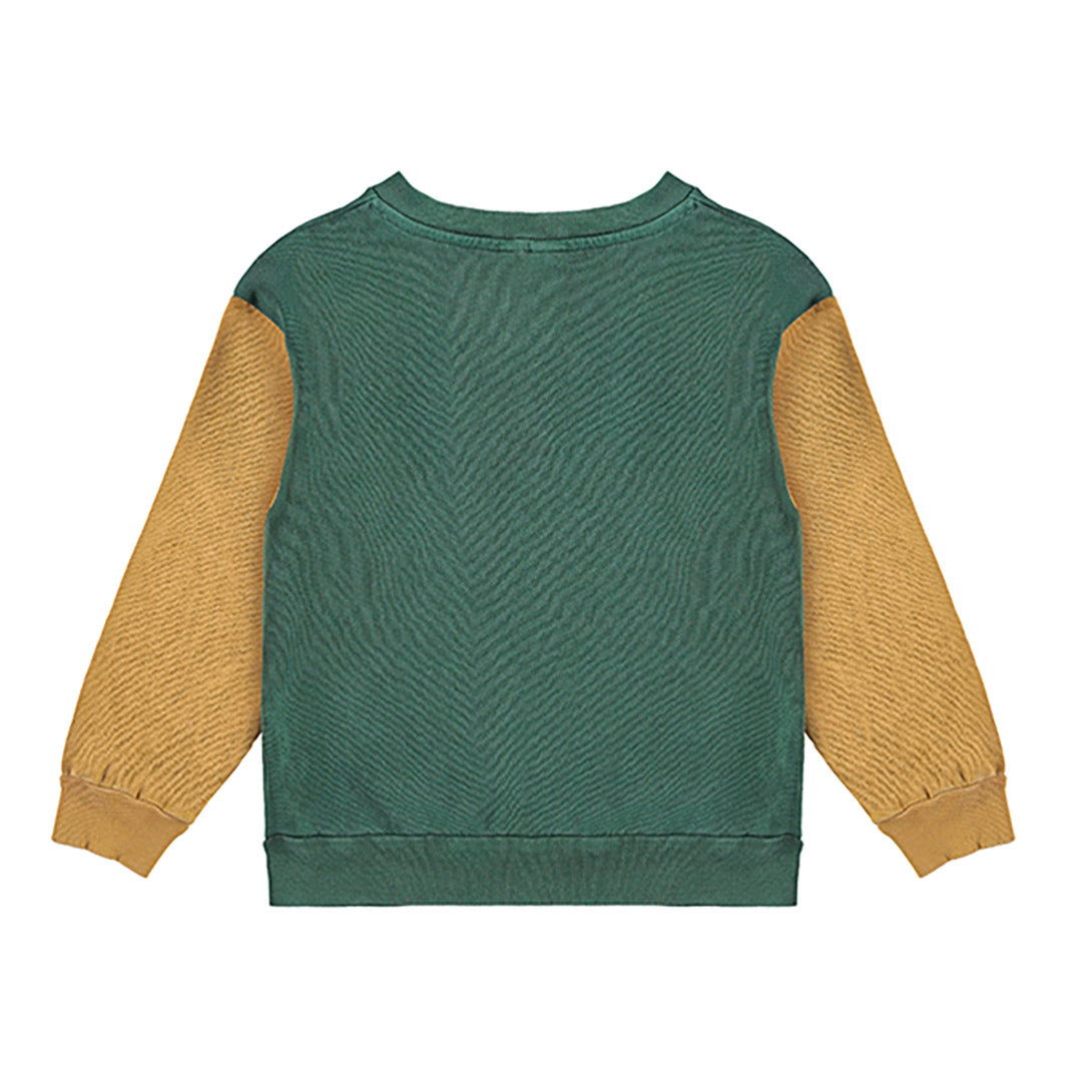 【bonmot organic】【40％off】Sweatshirt bonmot bicolor  /  Greenlake  /  スウェットシャツ  | Coucoubebe/ククベベ