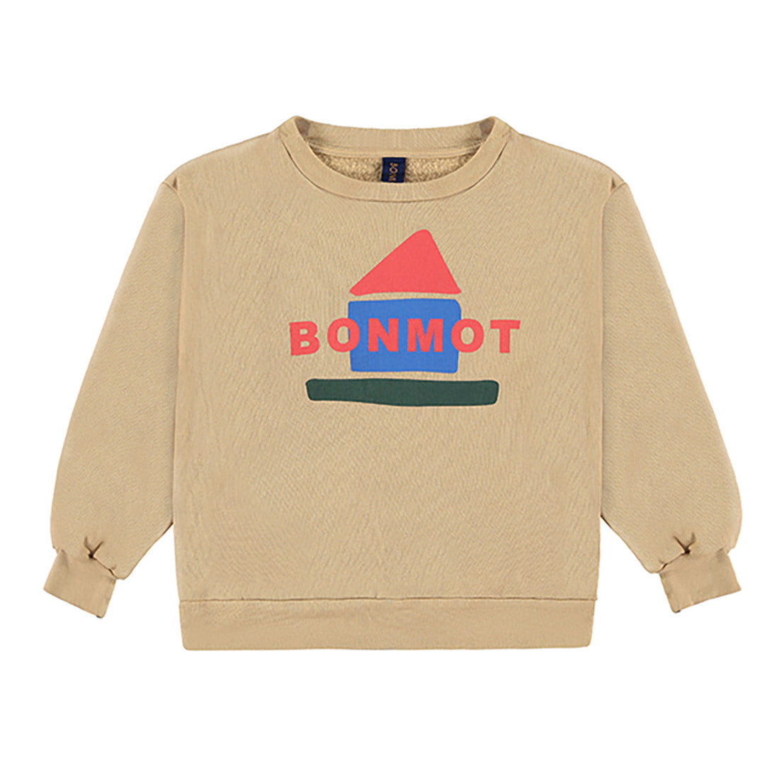 【bonmot organic】【40％off】Sweatshirt bonmot home  /  Beige  /  スウェットシャツ  | Coucoubebe/ククベベ