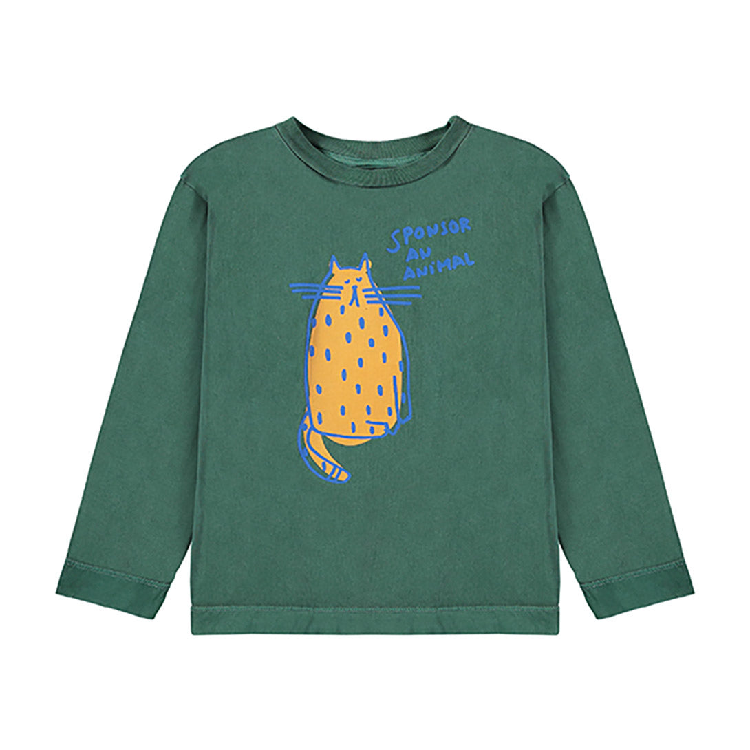 【bonmot organic】【40％off】T-shirt sponsor an animal   Green lake  長袖Tシャツ  | Coucoubebe/ククベベ