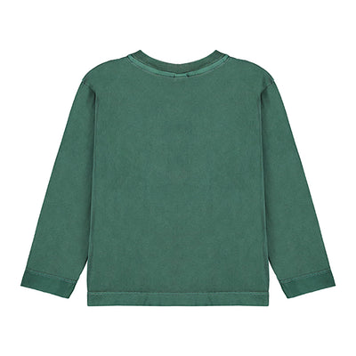 【bonmot organic】【40％off】T-shirt sponsor an animal   Green lake  長袖Tシャツ（Sub Image-2） | Coucoubebe/ククベベ