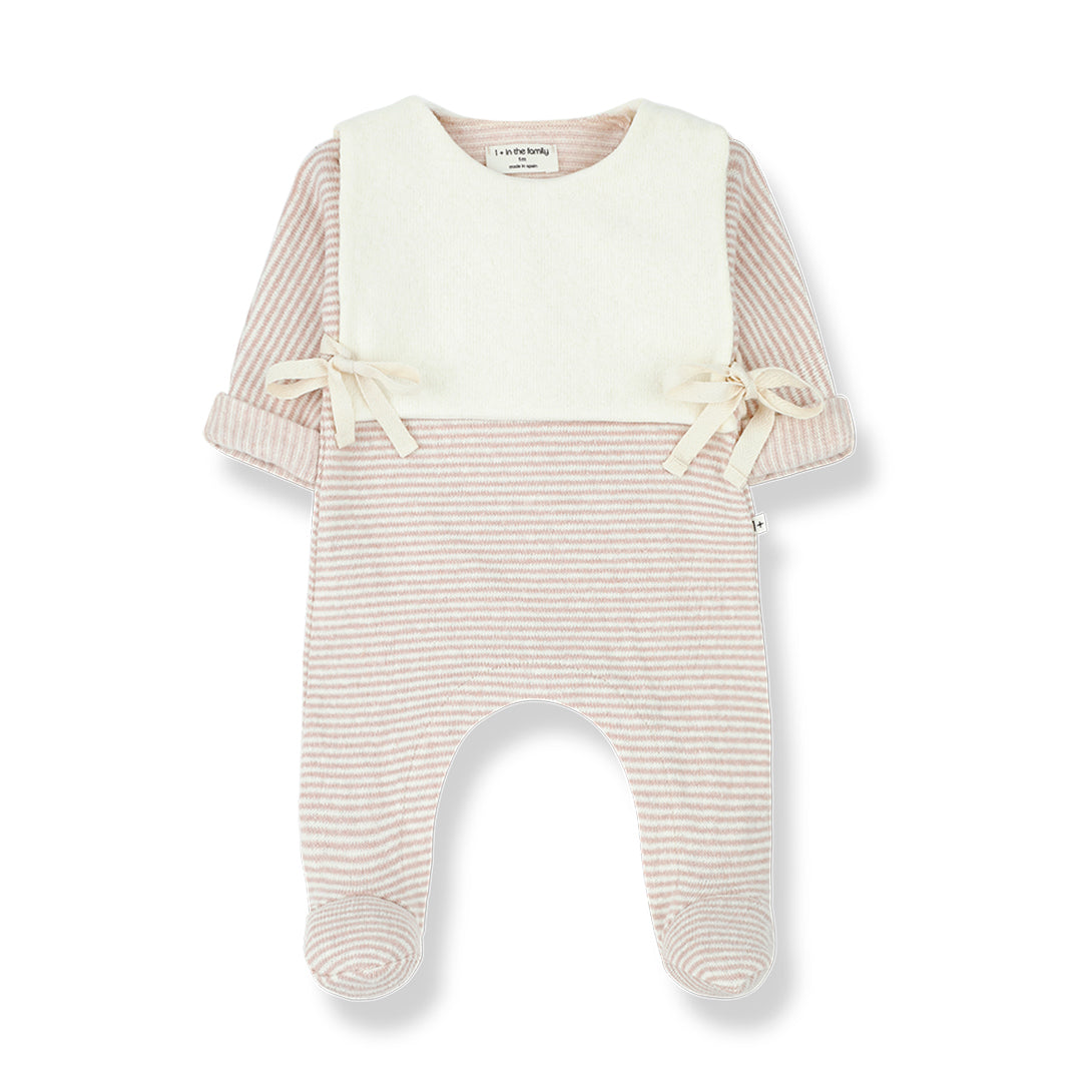 【Coucoubébé-baby】【40％off】1+in the family  / ARAMIS /  nude  / ベスト付きロンパース  | Coucoubebe/ククベベ