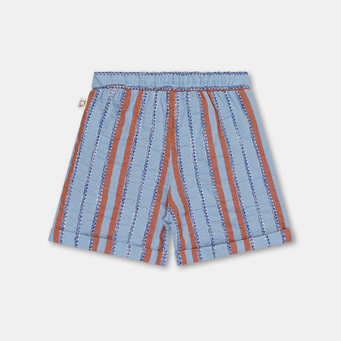【my little cozmo】【40％off】Striped denim Bermuda shorts Unique　デニムストライプパンツ　3Y,4Y,6Y,8Y  | Coucoubebe/ククベベ