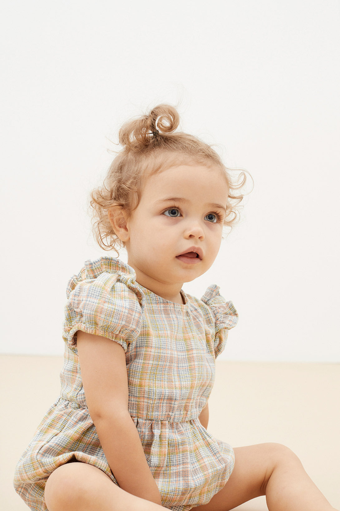 the new society】Constanza Baby Romper constanza check チェック柄