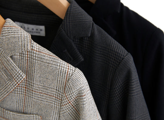 EAST END HIGHLANDERS スーツセット 120ダークブラウン EAST END HIGHLANDERS】SUIT JACKET BEIGE PLAID スーツ