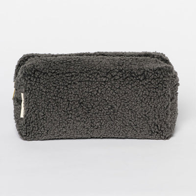 【Studio Noos】【30%OFF】Dark grey teddy pouch　ポーチ（Sub Image-2） | Coucoubebe/ククベベ
