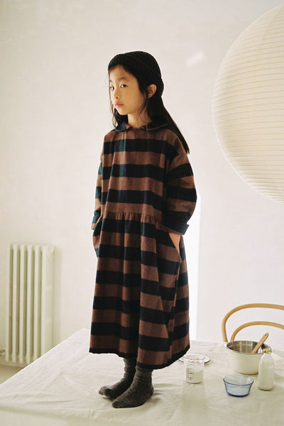 【Coucoubébé-baby】【40％off】my little cozmo  /  Organic plaid dress /  UNIQUE  /  チェック丸襟ワンピース（Sub Image-3） | Coucoubebe/ククベベ