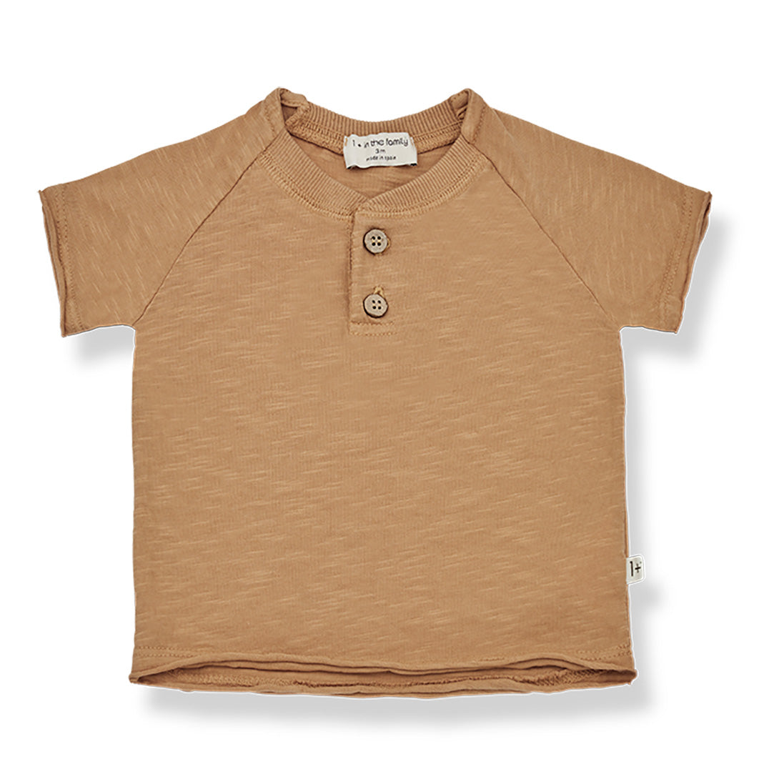 【Coucoubébé-baby】【50％off】1+in the family FEL biscuit 416413461　ワンモアインザファミリー　 ヘンリーネックカットソー  | Coucoubebe/ククベベ