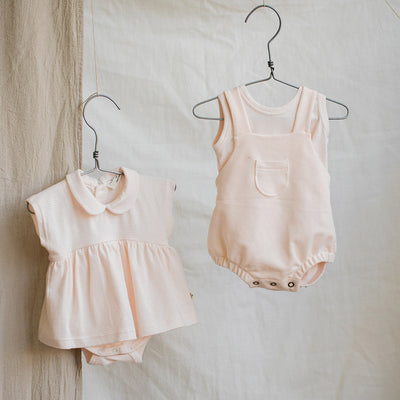 【1＋in the family】【40％off】FINA  blush　ミジンボーダーワンピース　9m,12m,18m,24m（Sub Image-3） | Coucoubebe/ククベベ