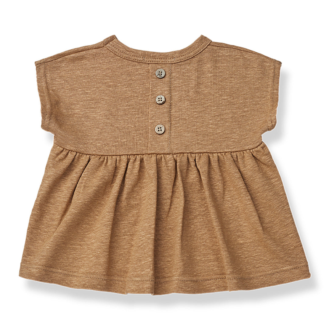 【Coucoubébé-baby】【50％off】1+in the family FLORELLA  biscuit 416412491　ワンモアインザファミリー　後ろ切り替えＡラインカットソー  | Coucoubebe/ククベベ