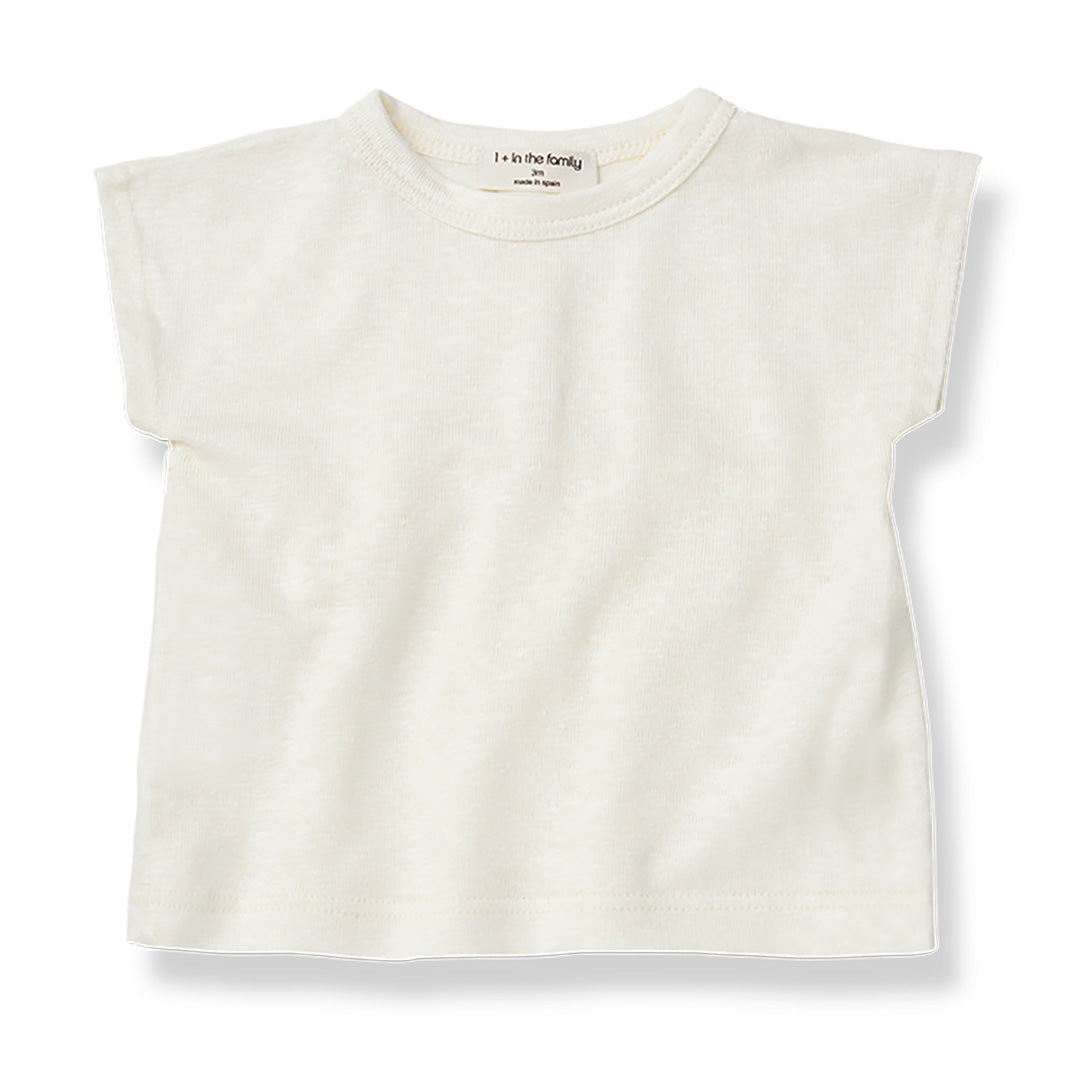 【Coucoubébé-baby】【50％off】1+in the family FLORELLA off-white 416412461　ワンモアインザファミリー　後ろ切り替えＡラインカットソー  | Coucoubebe/ククベベ