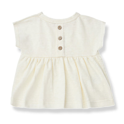 【Coucoubébé-baby】【50％off】1+in the family FLORELLA off-white 416412461　ワンモアインザファミリー　後ろ切り替えＡラインカットソー（Sub Image-2） | Coucoubebe/ククベベ