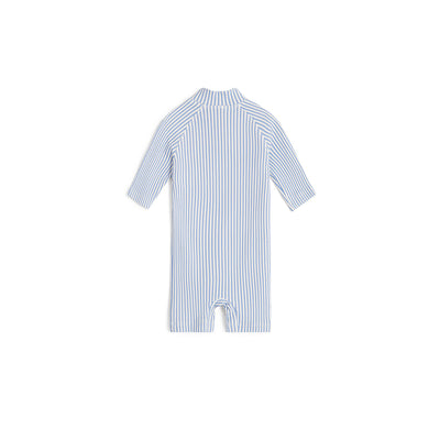 【garbo&friends】【30%OFF】Stripe blue UV swim suit　UVスイムスーツ　6-12m,1-2y（Sub Image-2） | Coucoubebe/ククベベ